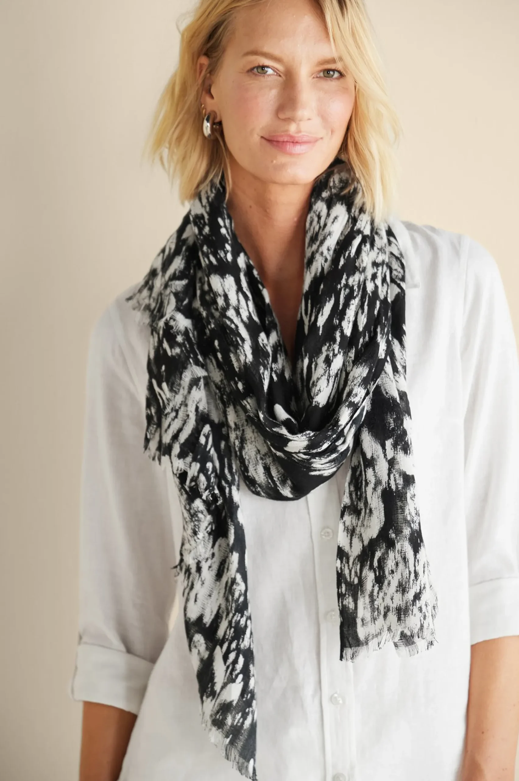 Alba Ikat Wrap Scarf