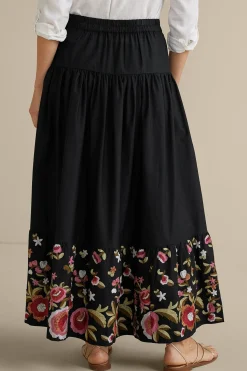 Cindi Embroidered Maxi Skirt
