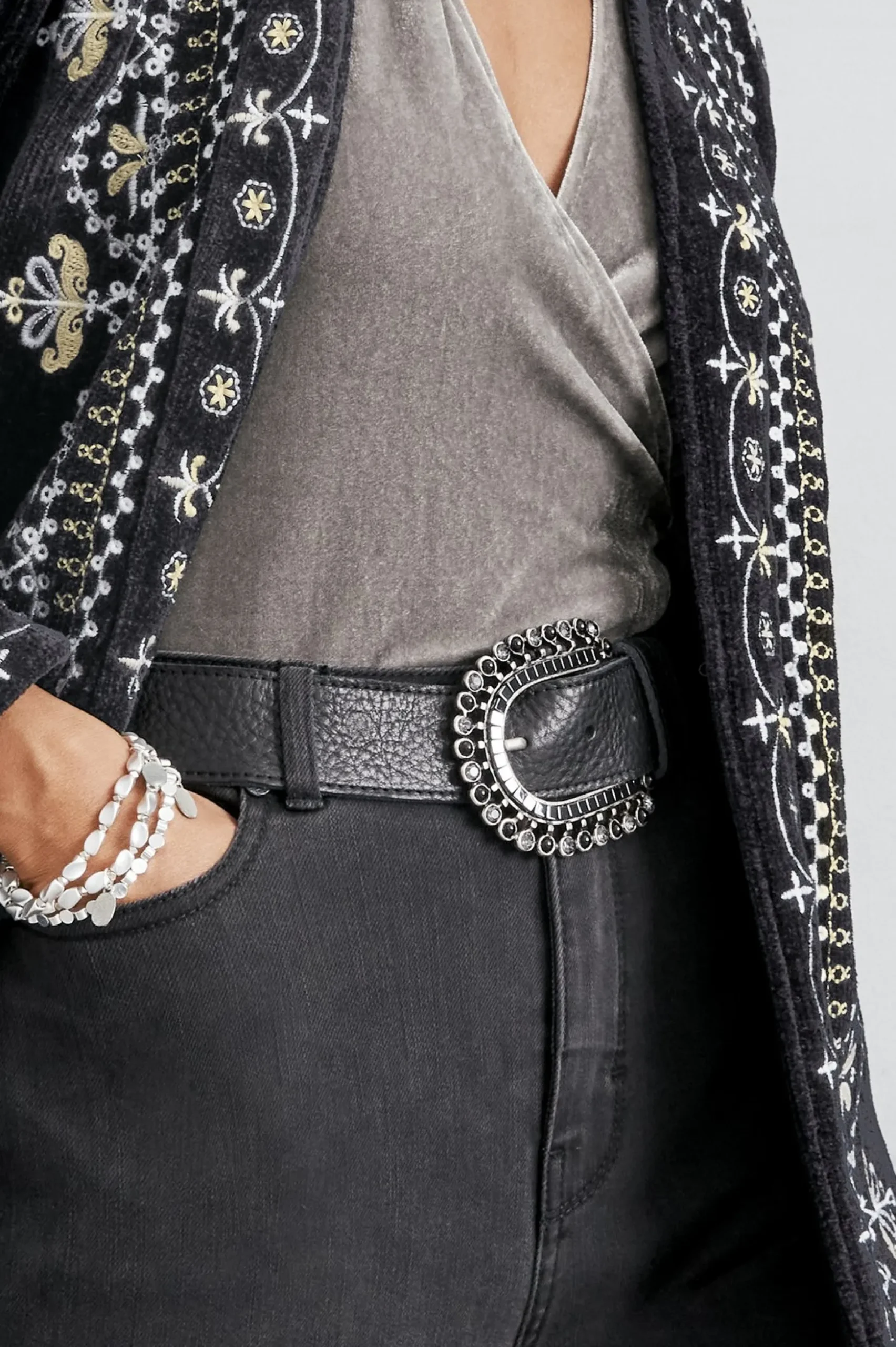 Dolly Embellished Buckle Belt