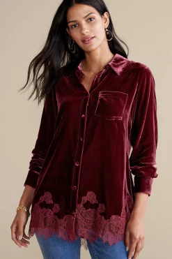 Eden Velvet & Lace Shirt