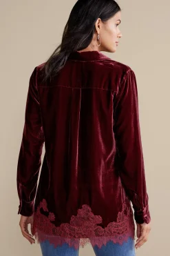 Eden Velvet & Lace Shirt