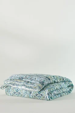 Margo Iris Reversible Printed Quilt
