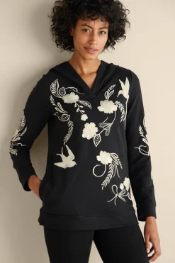Miraflores Embroidered French Terry Hoodie
