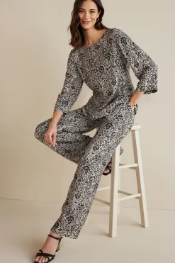 Oceo Gauze Wide-Leg Pants