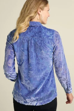 Petites Floreat Velvet Shirt
