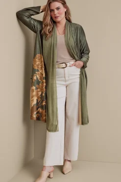 Petites Khalia Faux Suede Topper