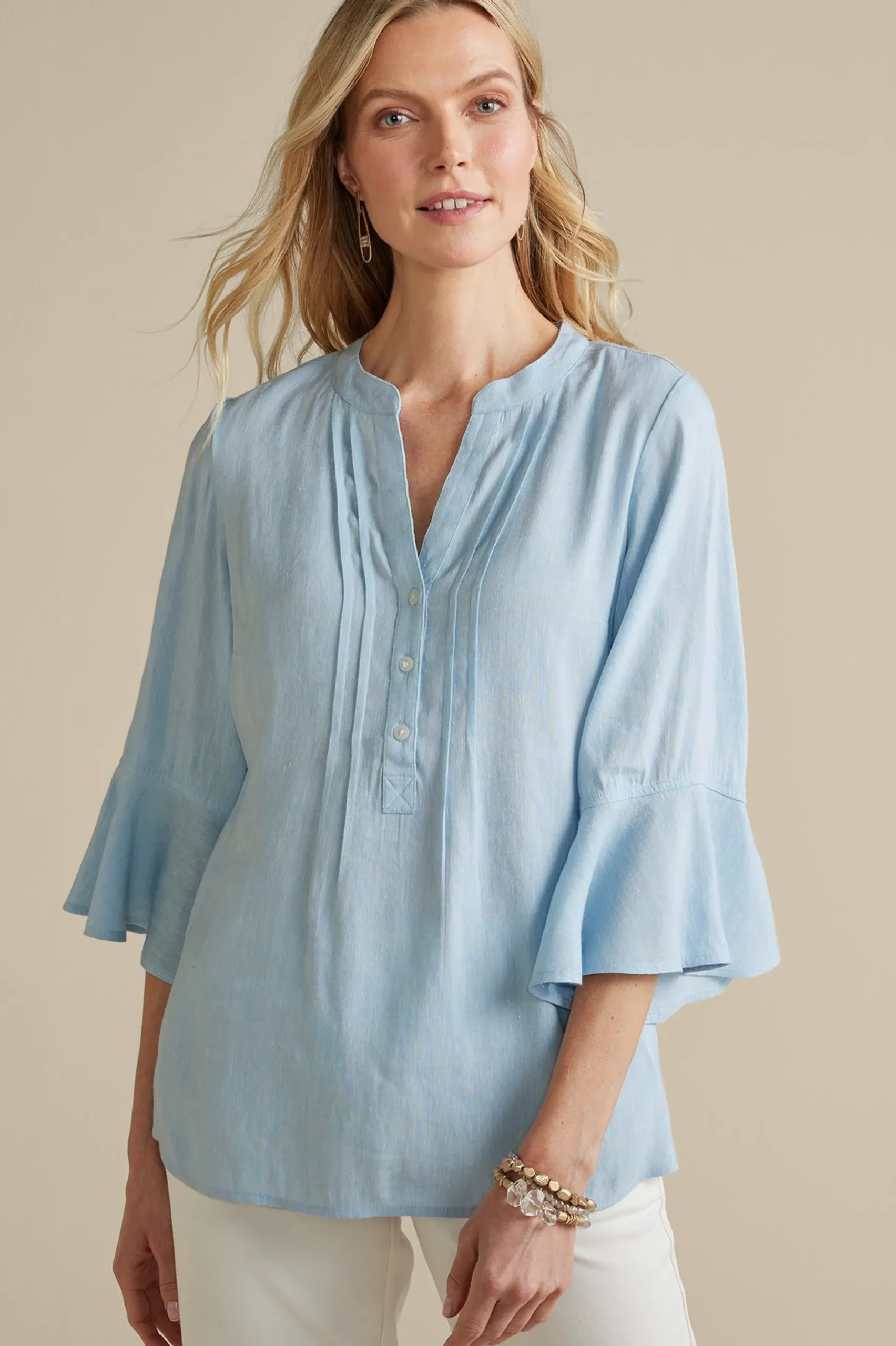 Raisa Linen Blend Top