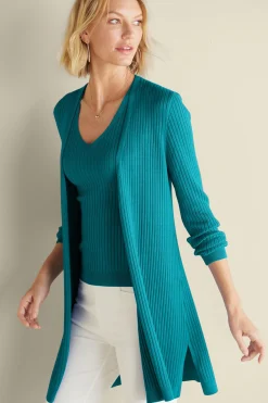 Soft Essential™ Ribbed Long Cardi