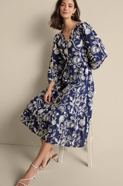 Tilda Embroidered Midi Dress
