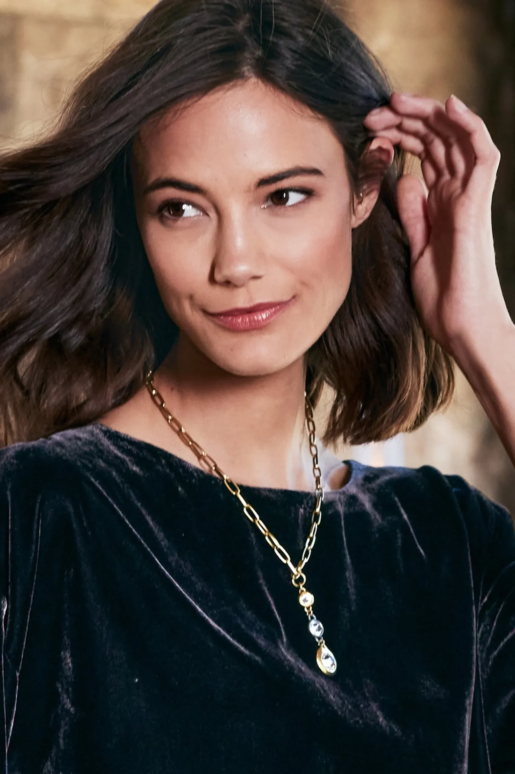 Trinity Drop Necklace